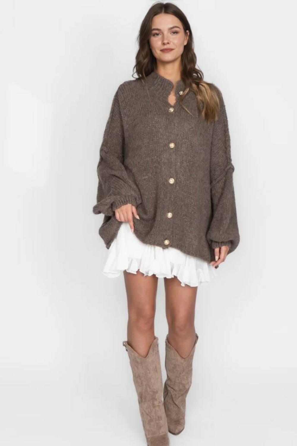 Lielgabarīta kardigans CozyGlam