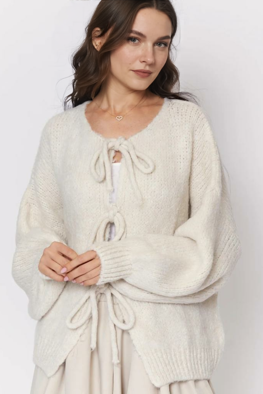 Liela izmēra kardigans ar lokiem