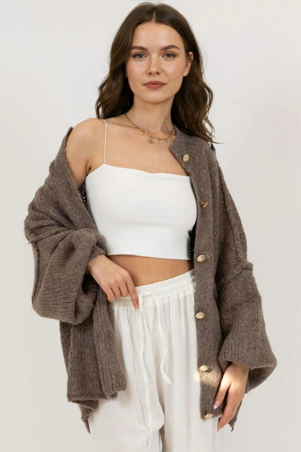 Lielgabarīta kardigans CozyGlam