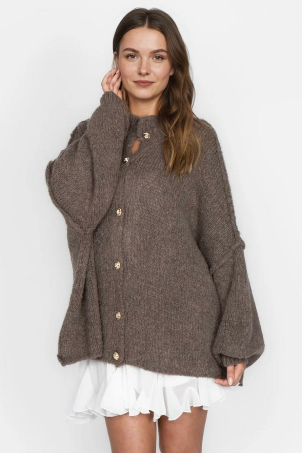 Lielgabarīta kardigans CozyGlam