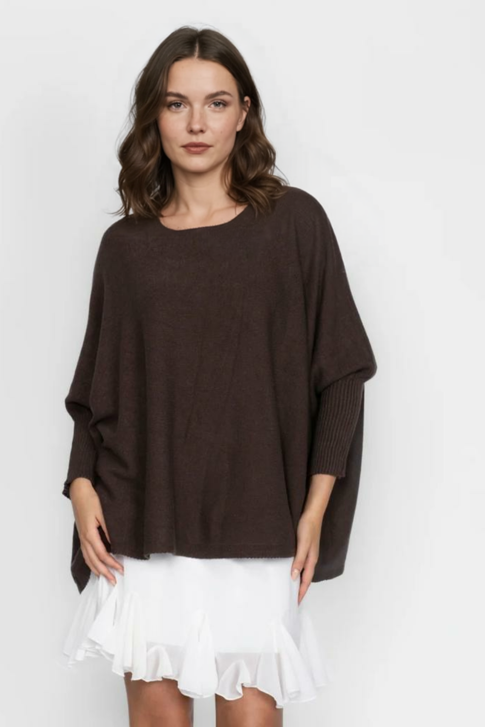 Liela izmēra, mājīgs džemperis