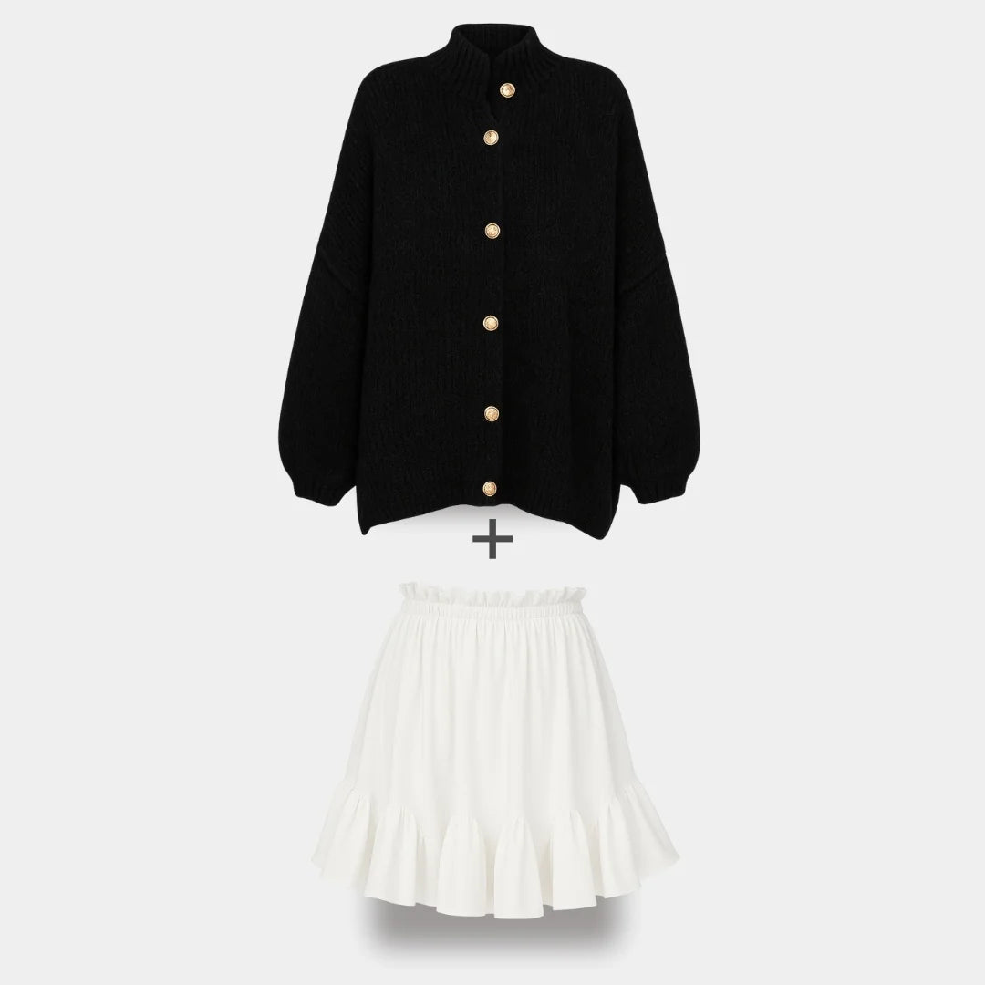 Ierobežota komplekta oversized kardigan CozyGlam & Rock Summer