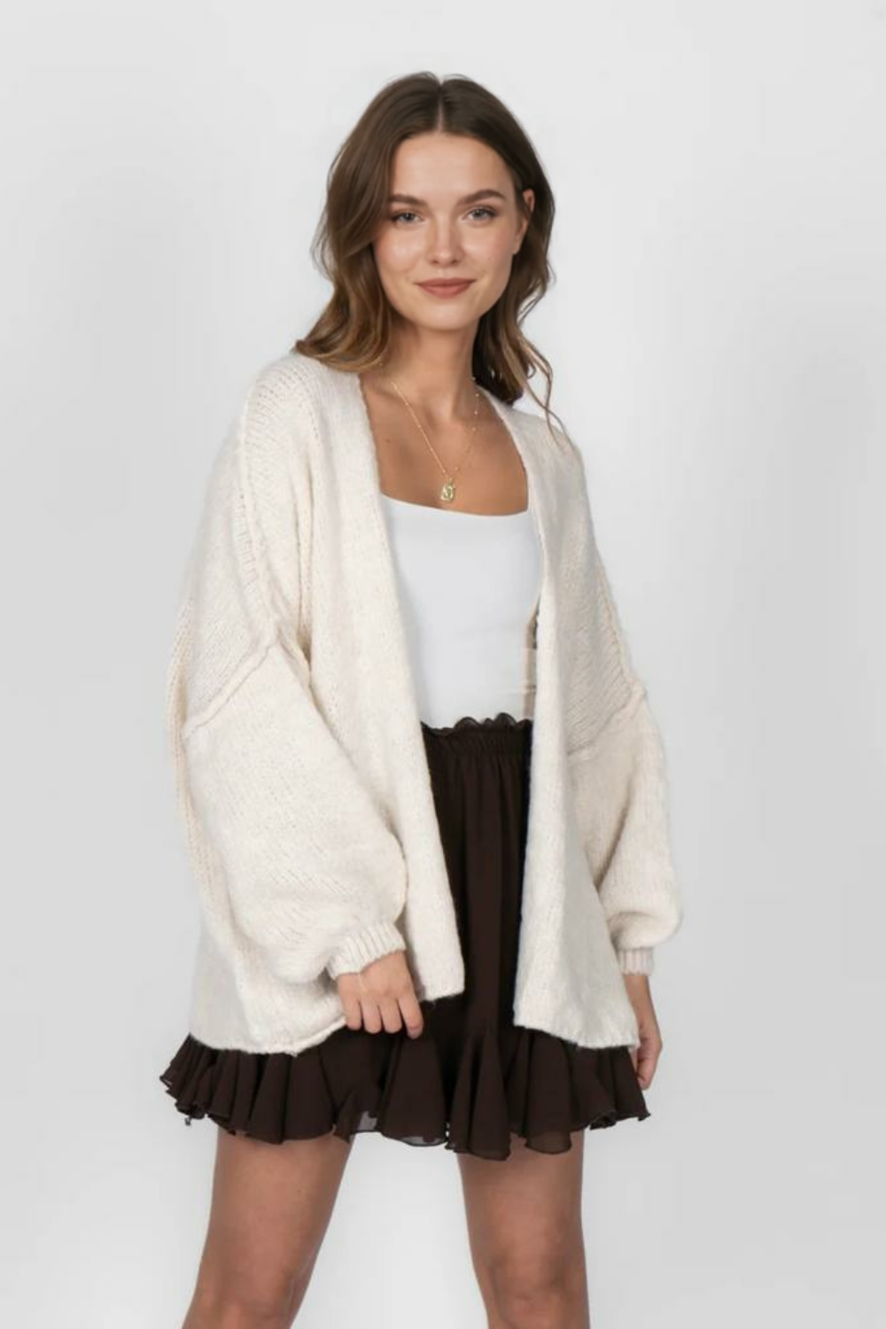 Ikdienas lielizmēra kardigans