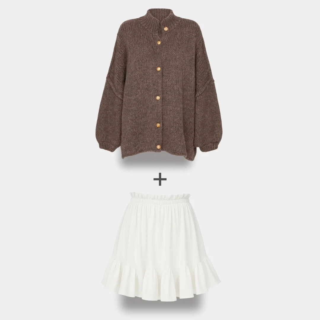 Ierobežota komplekta oversized kardigan CozyGlam & Rock Summer