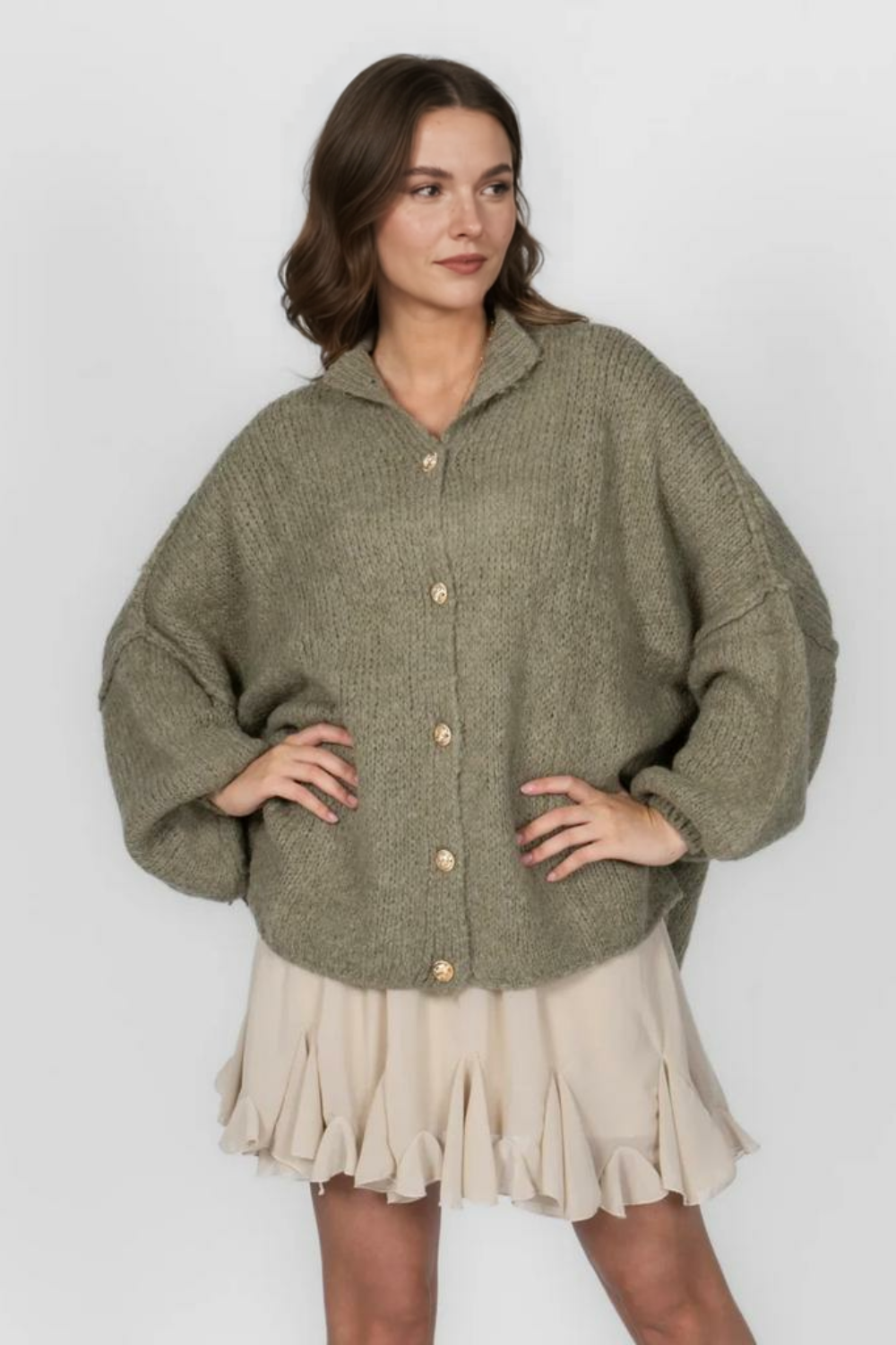 Lielgabarīta kardigans CozyGlam