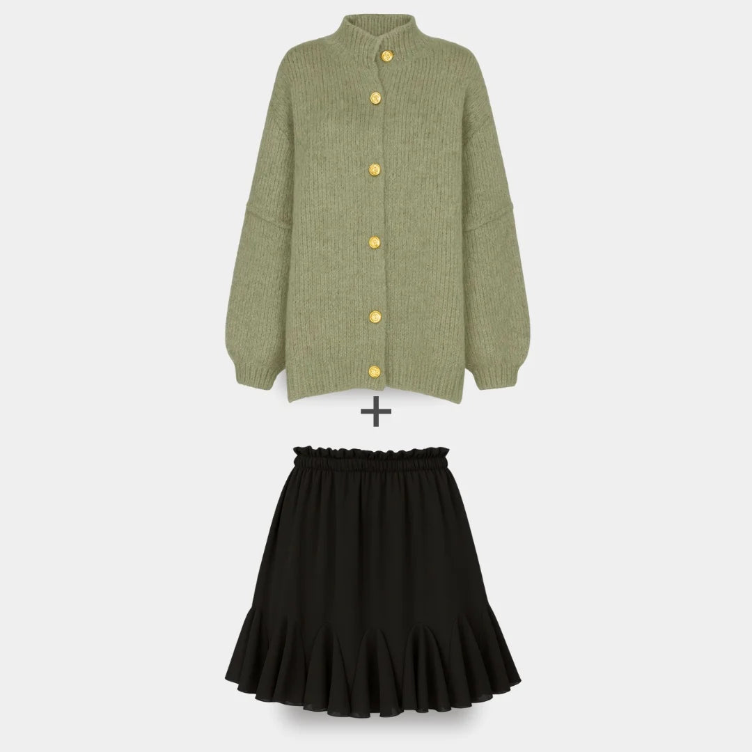 Ierobežota komplekta oversized kardigan CozyGlam & Rock Summer