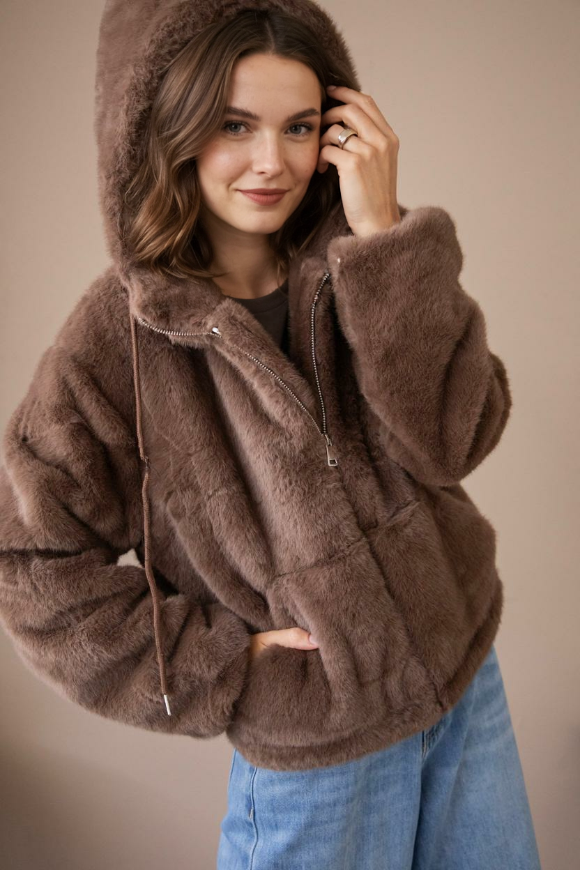 Fauve Vegan Fur Brown - Jaka