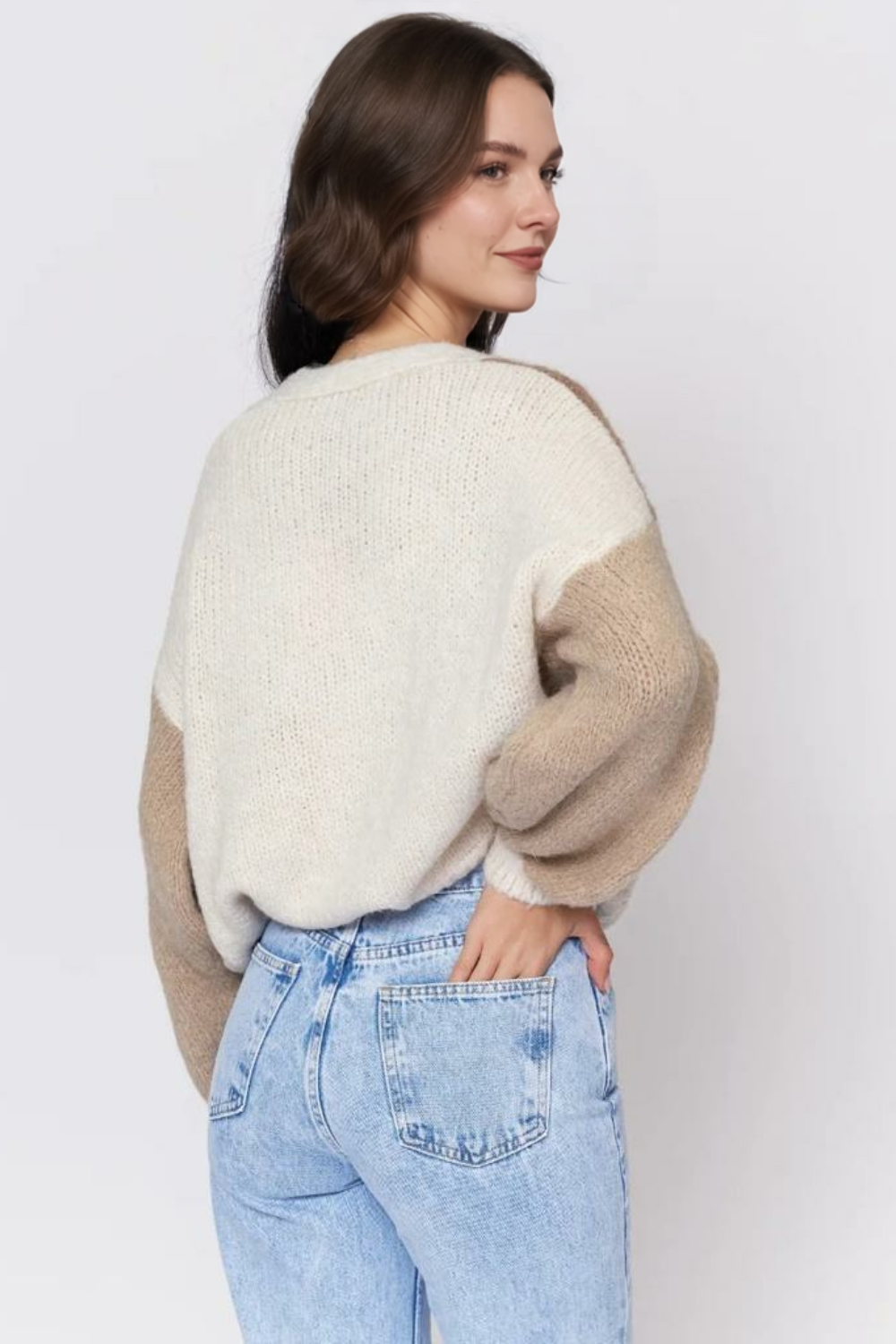 Pasteļtoņa samta lielizmēra kardigans