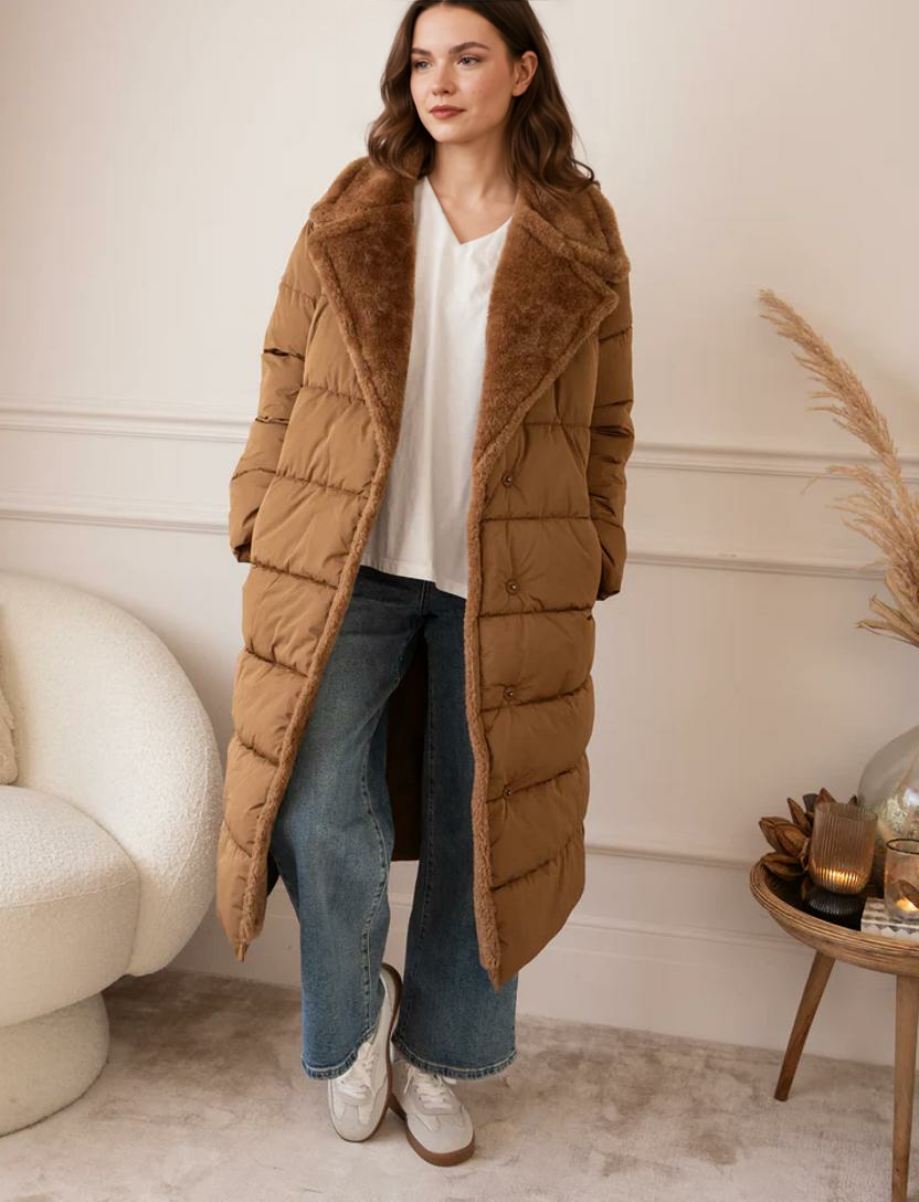 Cozy Charleen Puffer Hazelnut - Jaka