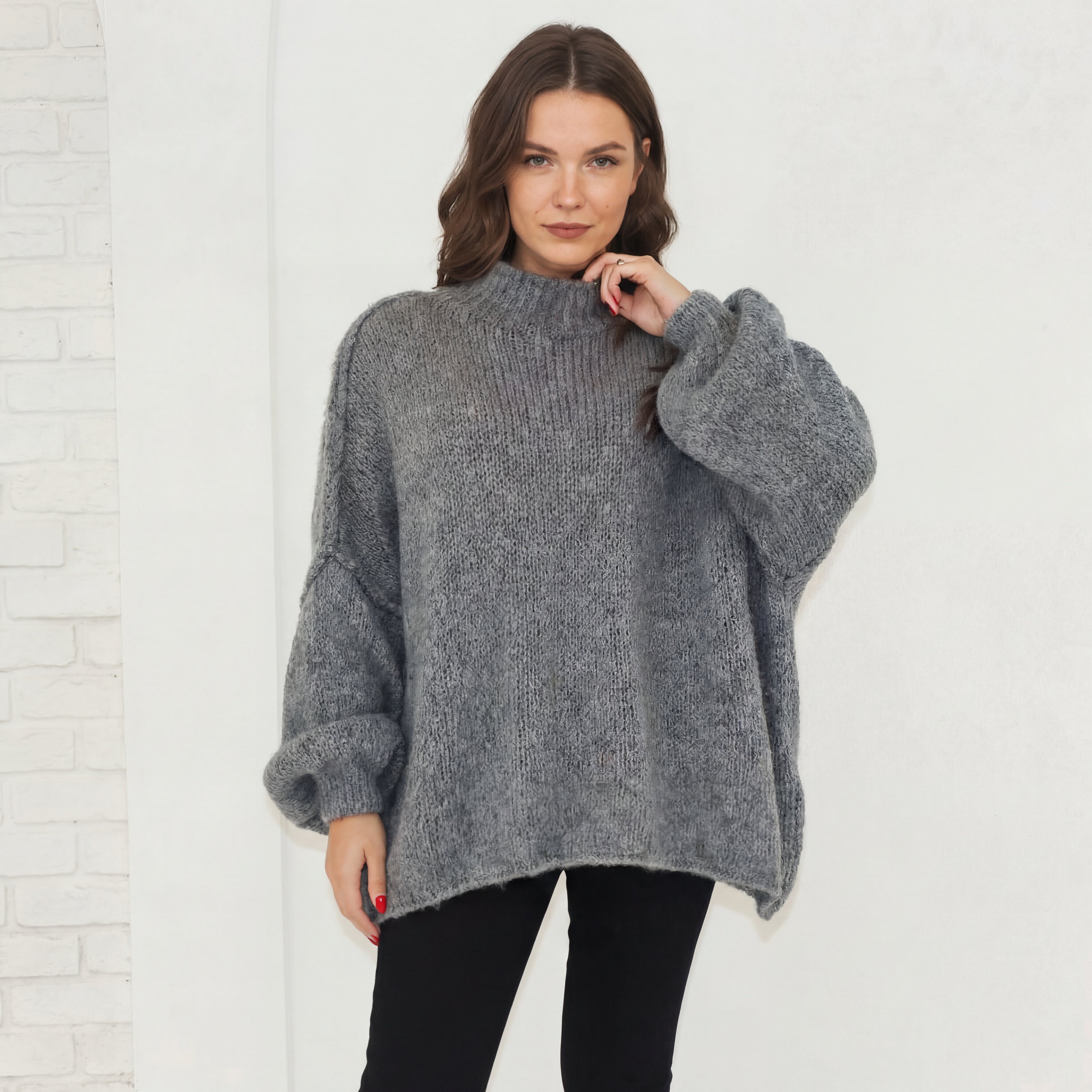 Lielgabarīta džemperis