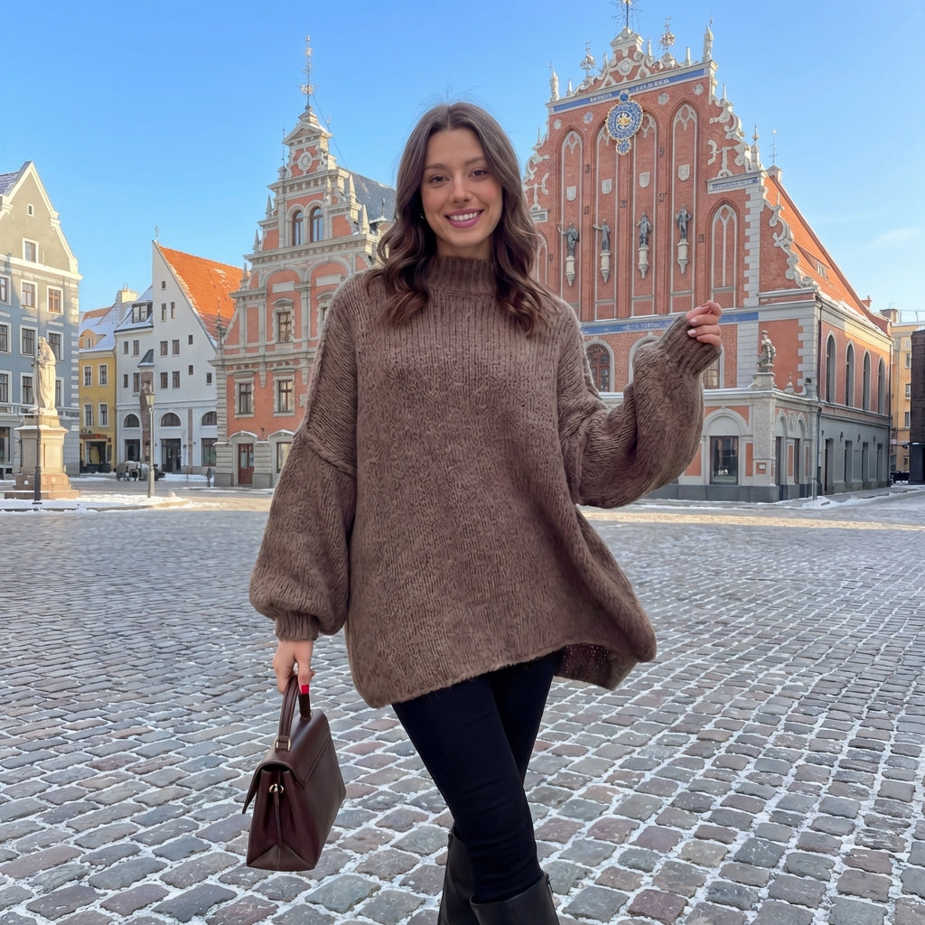 Lielgabarīta džemperis