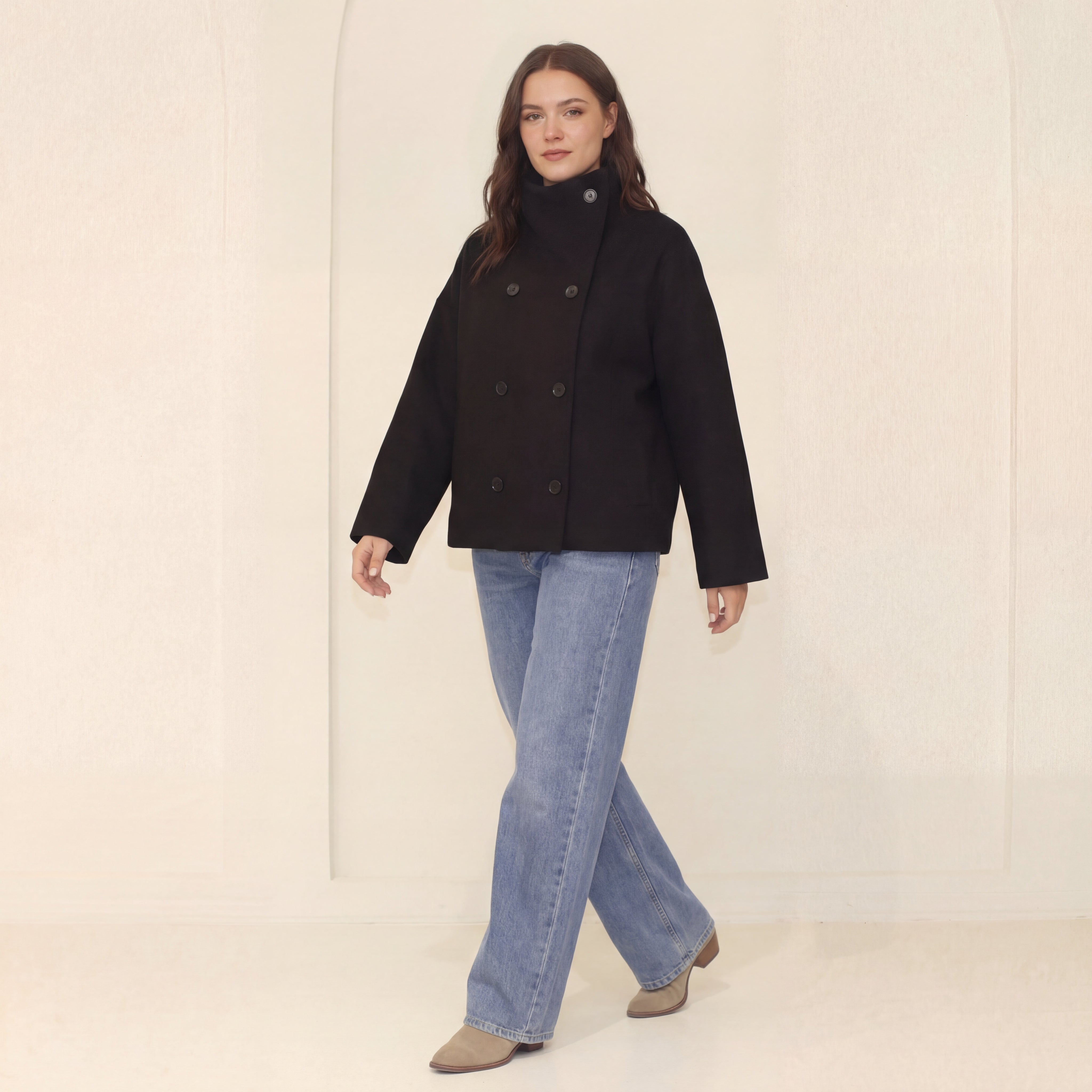 Clarissa jaka ar stāvapkakli