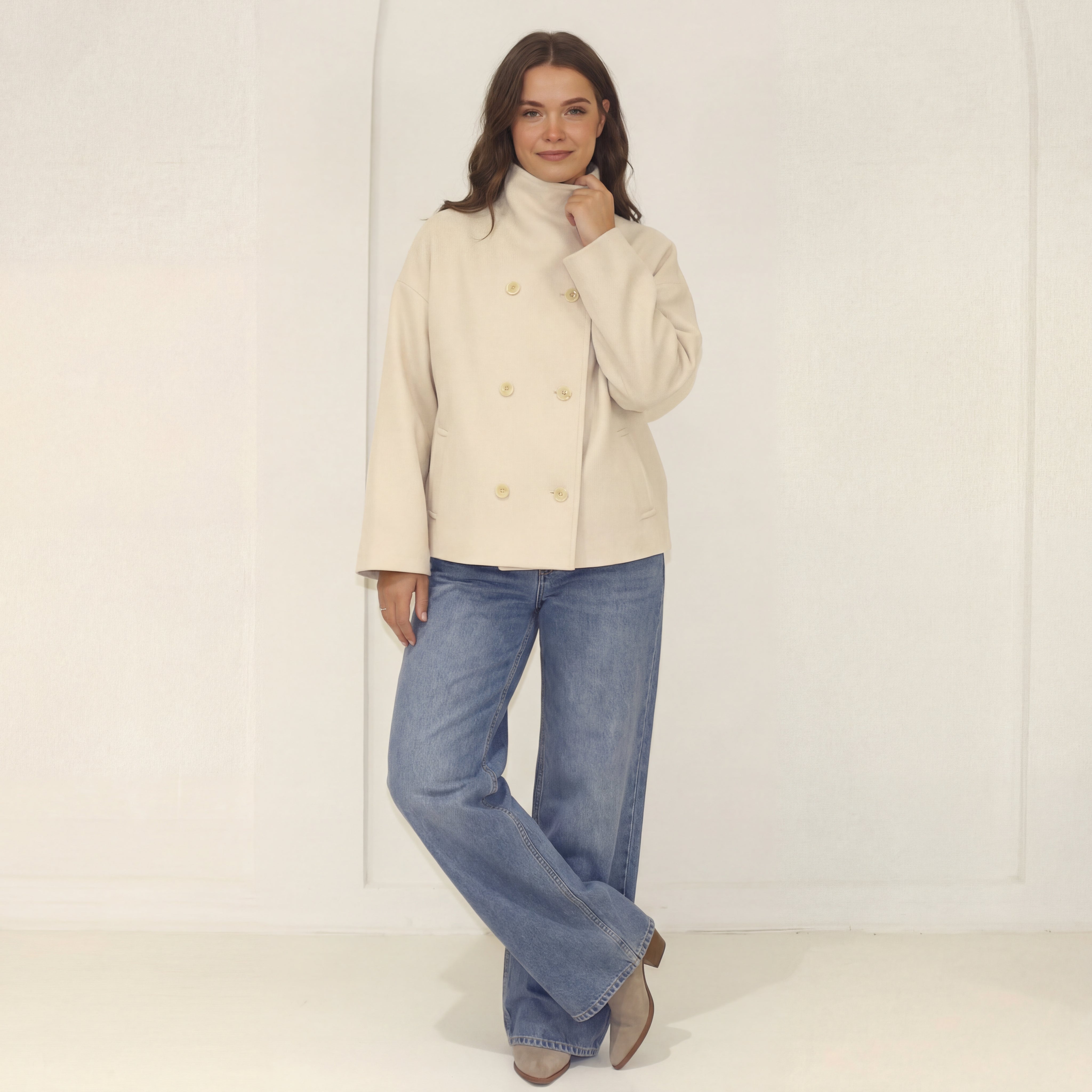 Clarissa jaka ar stāvapkakli