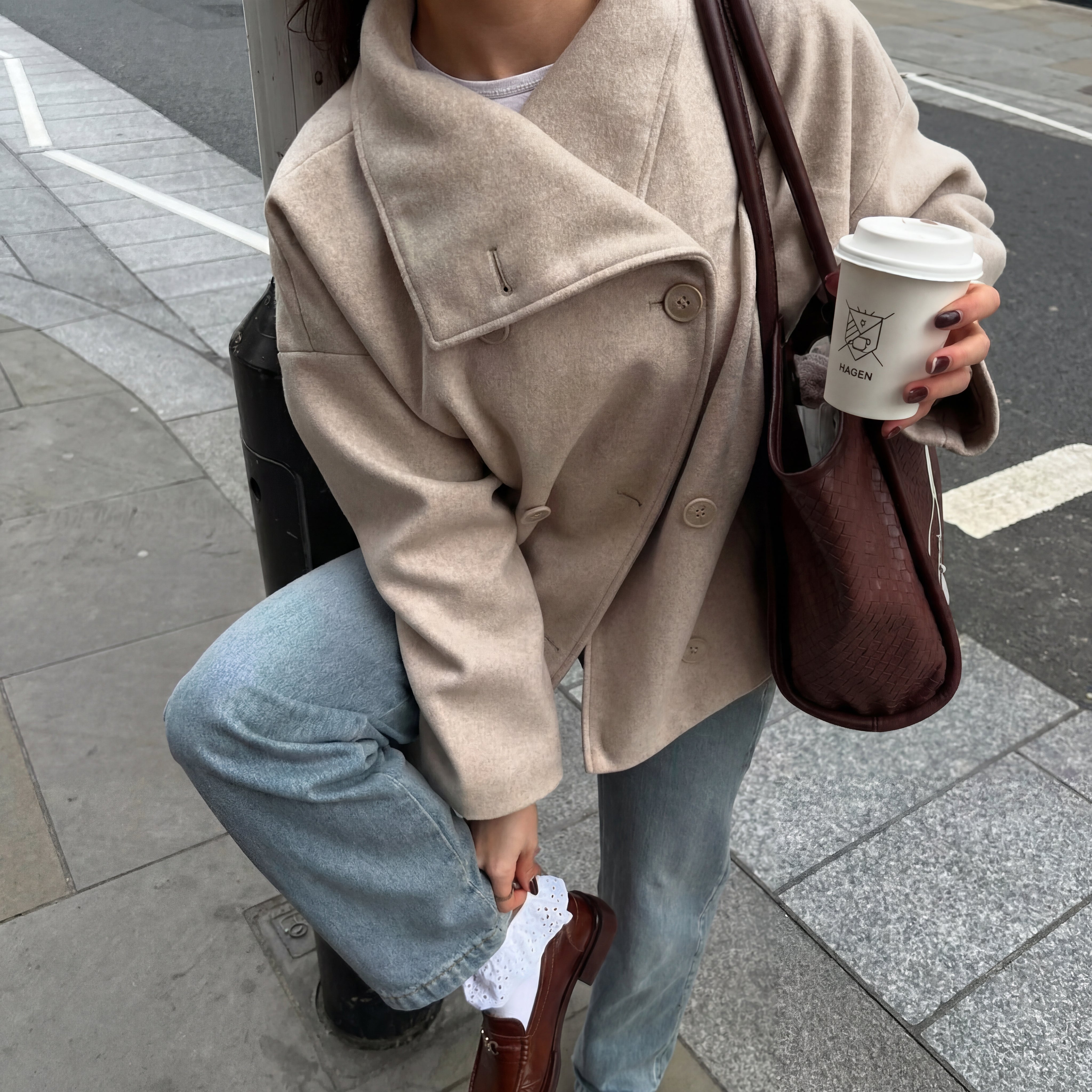 Clarissa jaka ar stāvapkakli