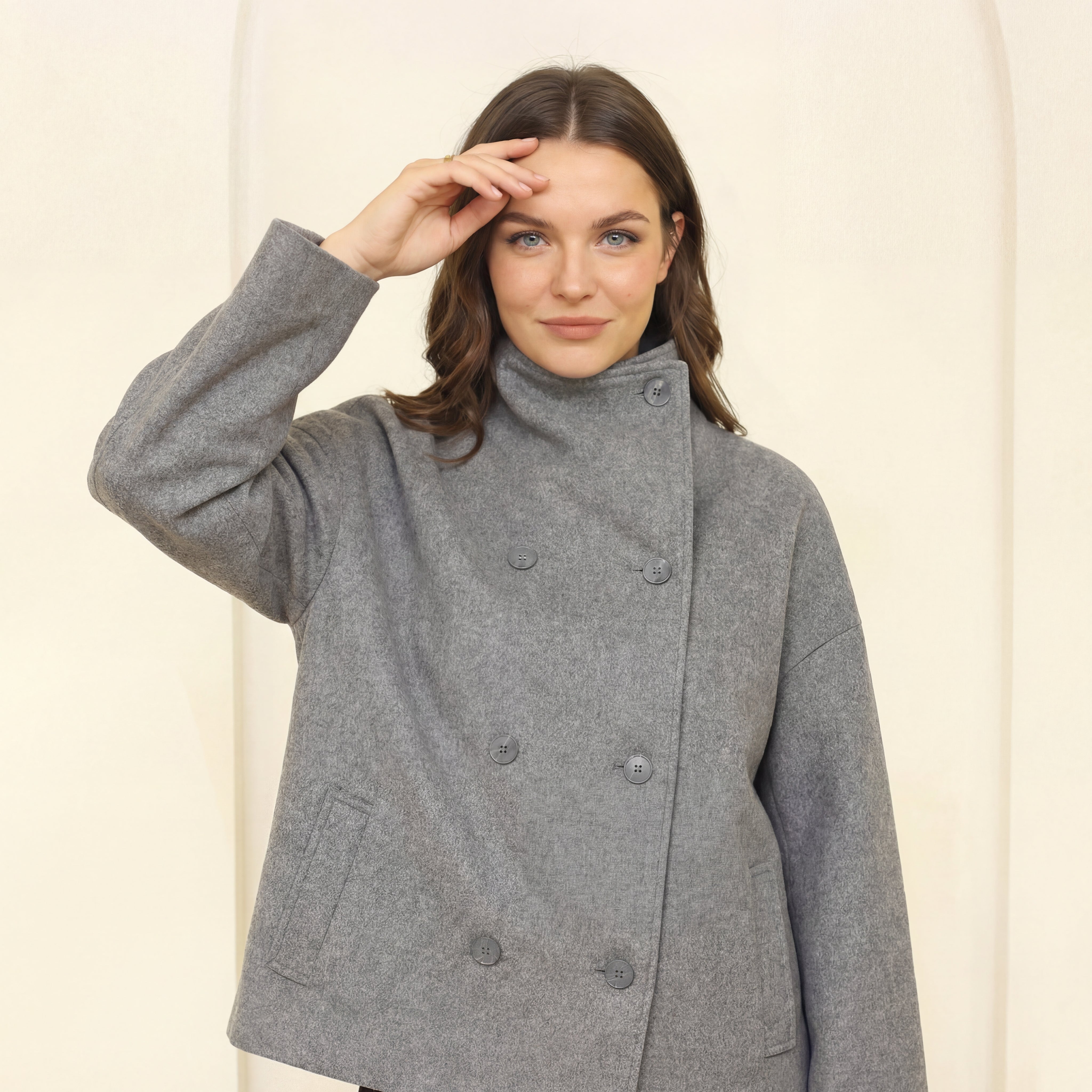 Clarissa jaka ar stāvapkakli