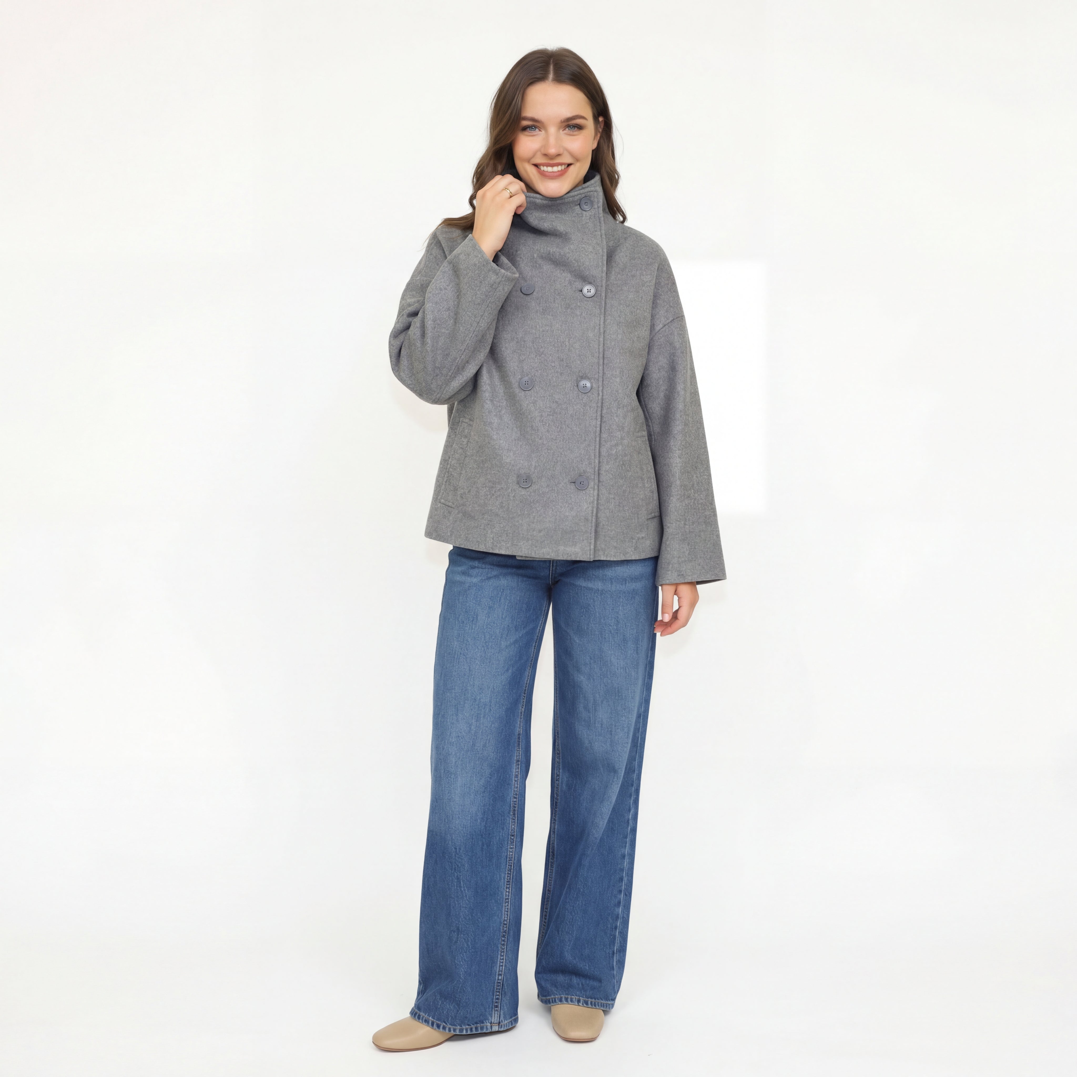 Clarissa jaka ar stāvapkakli