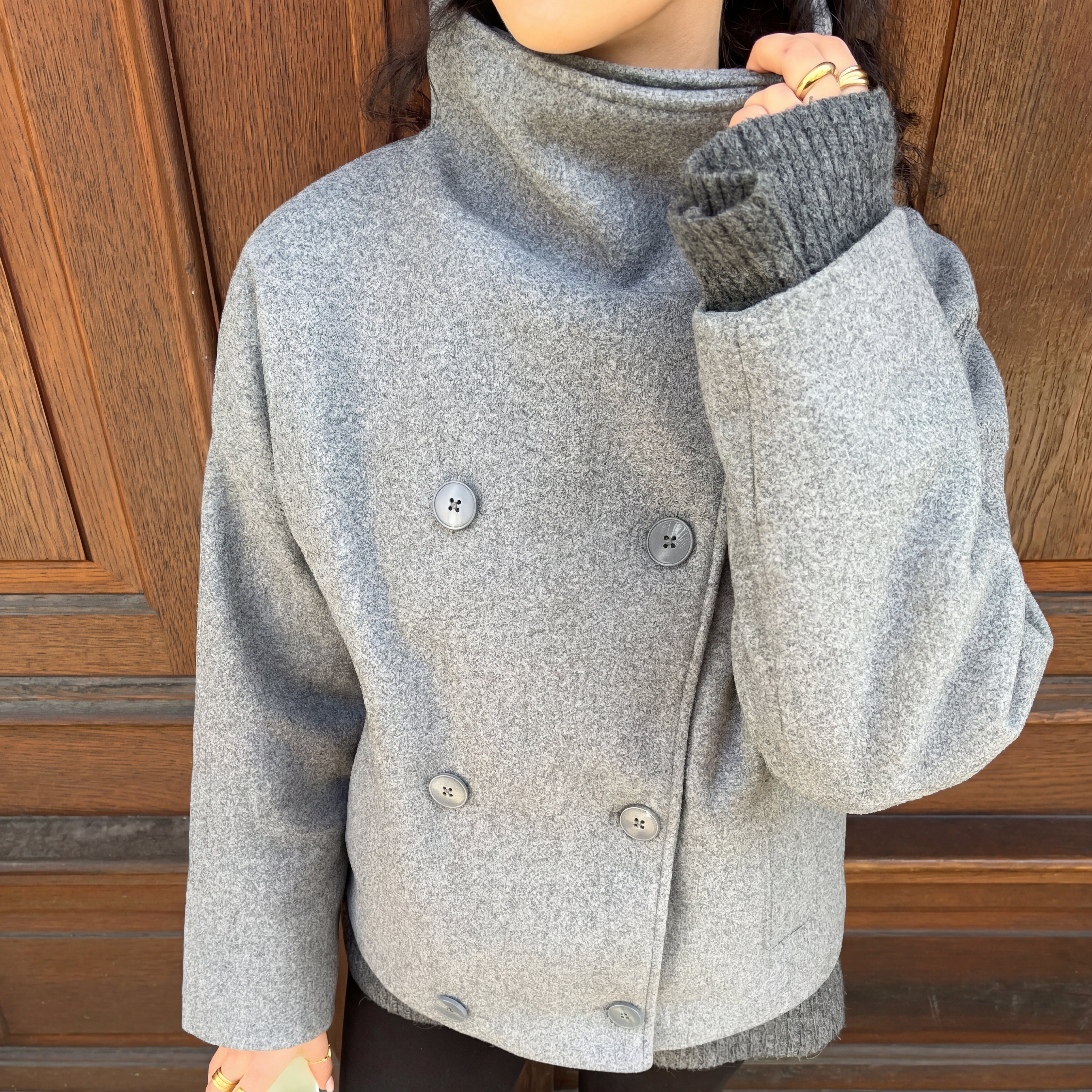 Clarissa jaka ar stāvapkakli