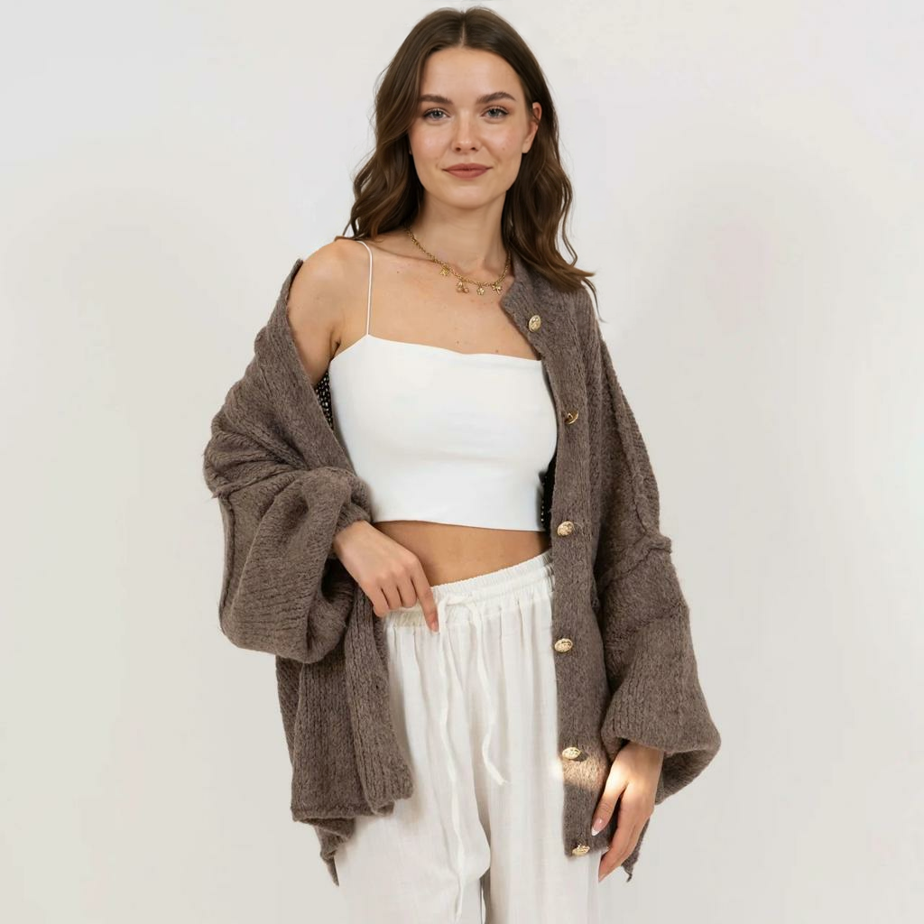 Ierobežota komplekta oversized kardigan CozyGlam & Rock Summer