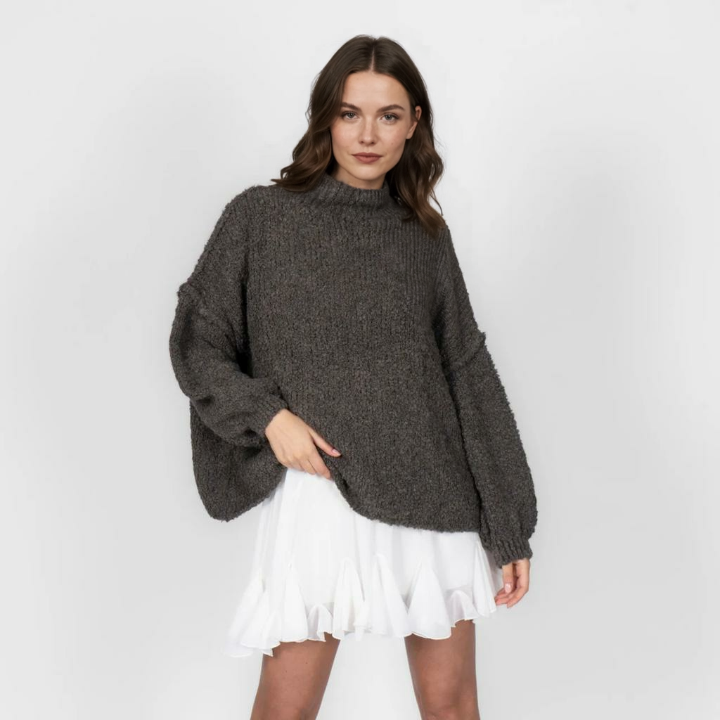 Cirtaini lielizmēra džemperi ikdienas, mājīgi