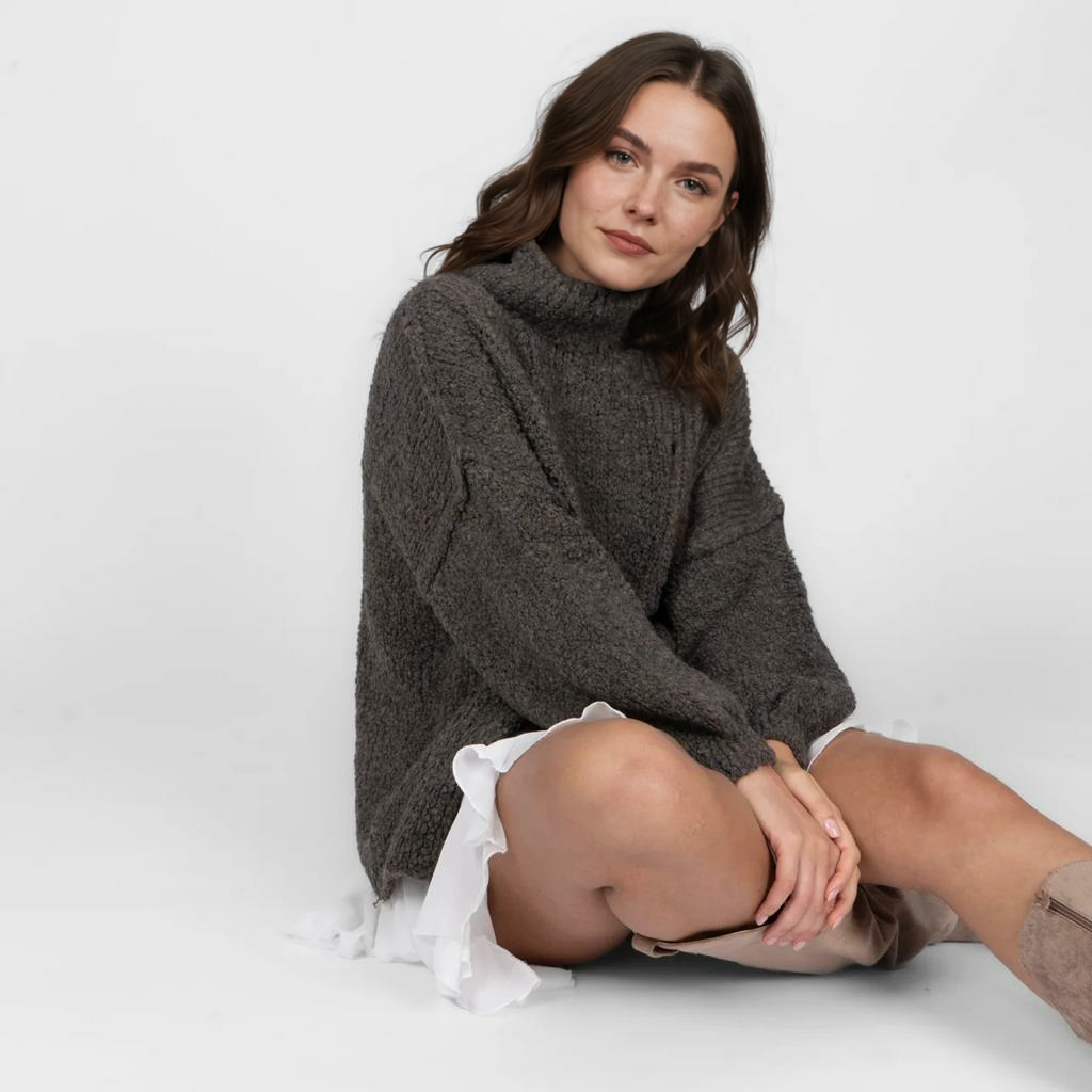 Cirtaini lielizmēra džemperi ikdienas, mājīgi