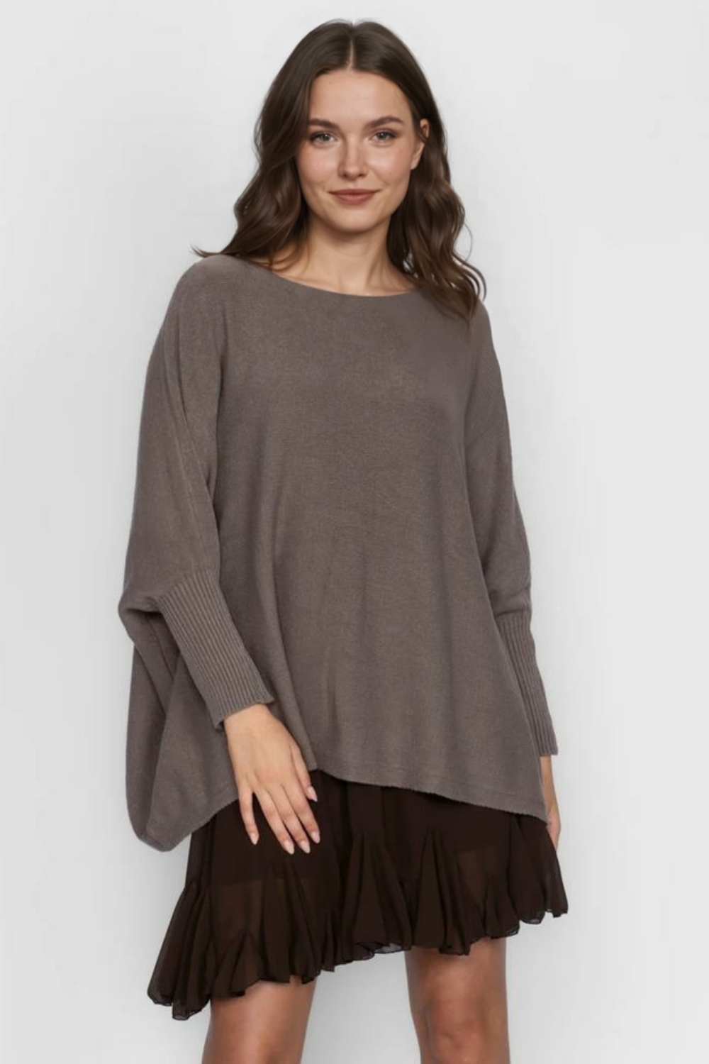 Liela izmēra, mājīgs džemperis