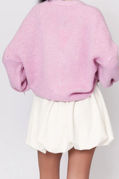 Liela izmēra mini kardigans ar bantīti