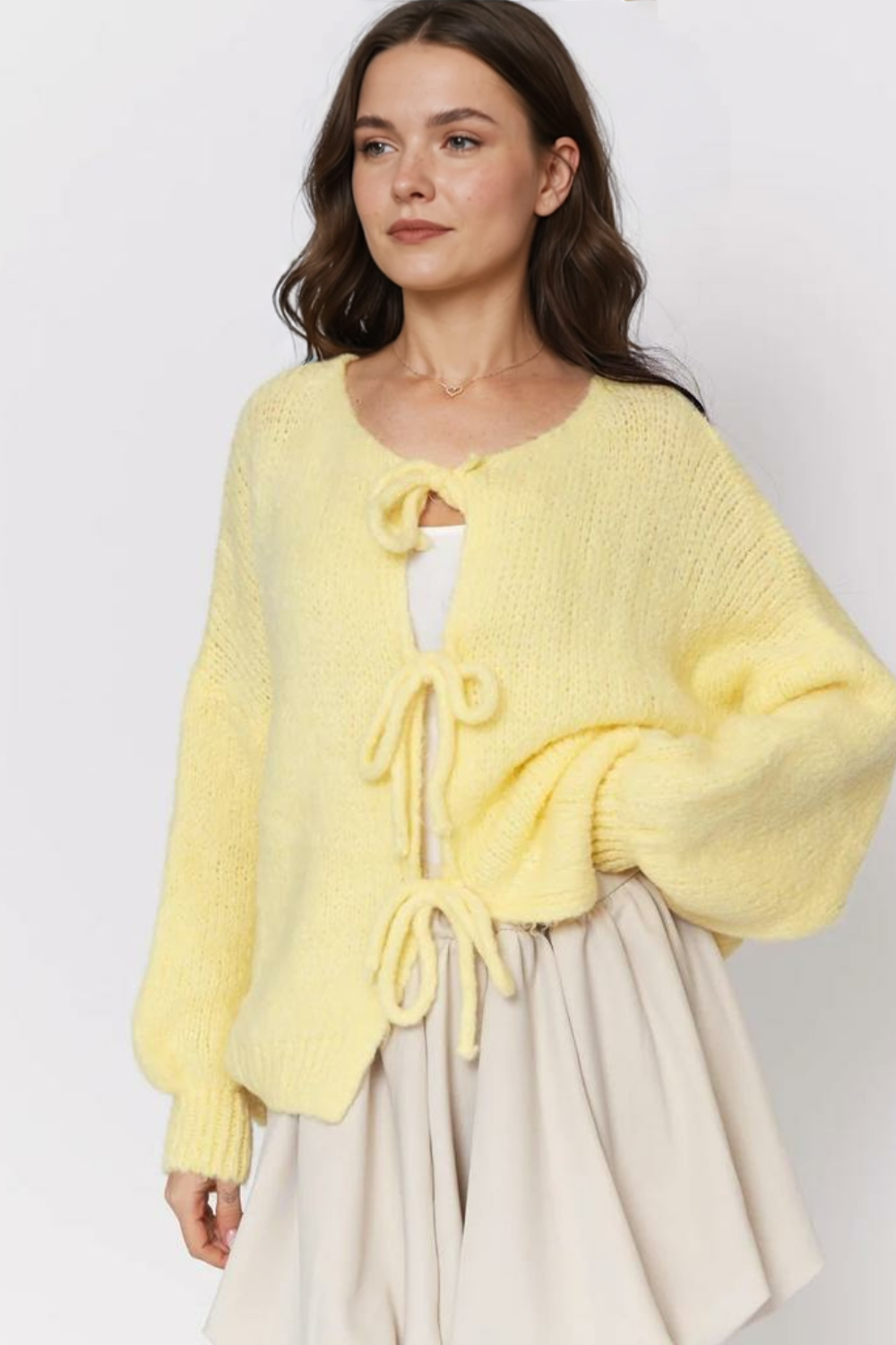 Liela izmēra kardigans ar lokiem