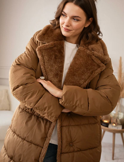 Cozy Charleen Puffer Hazelnut - Jaka