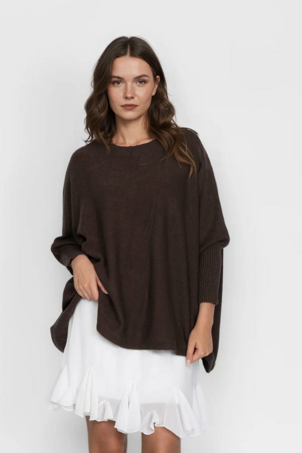 Liela izmēra, mājīgs džemperis