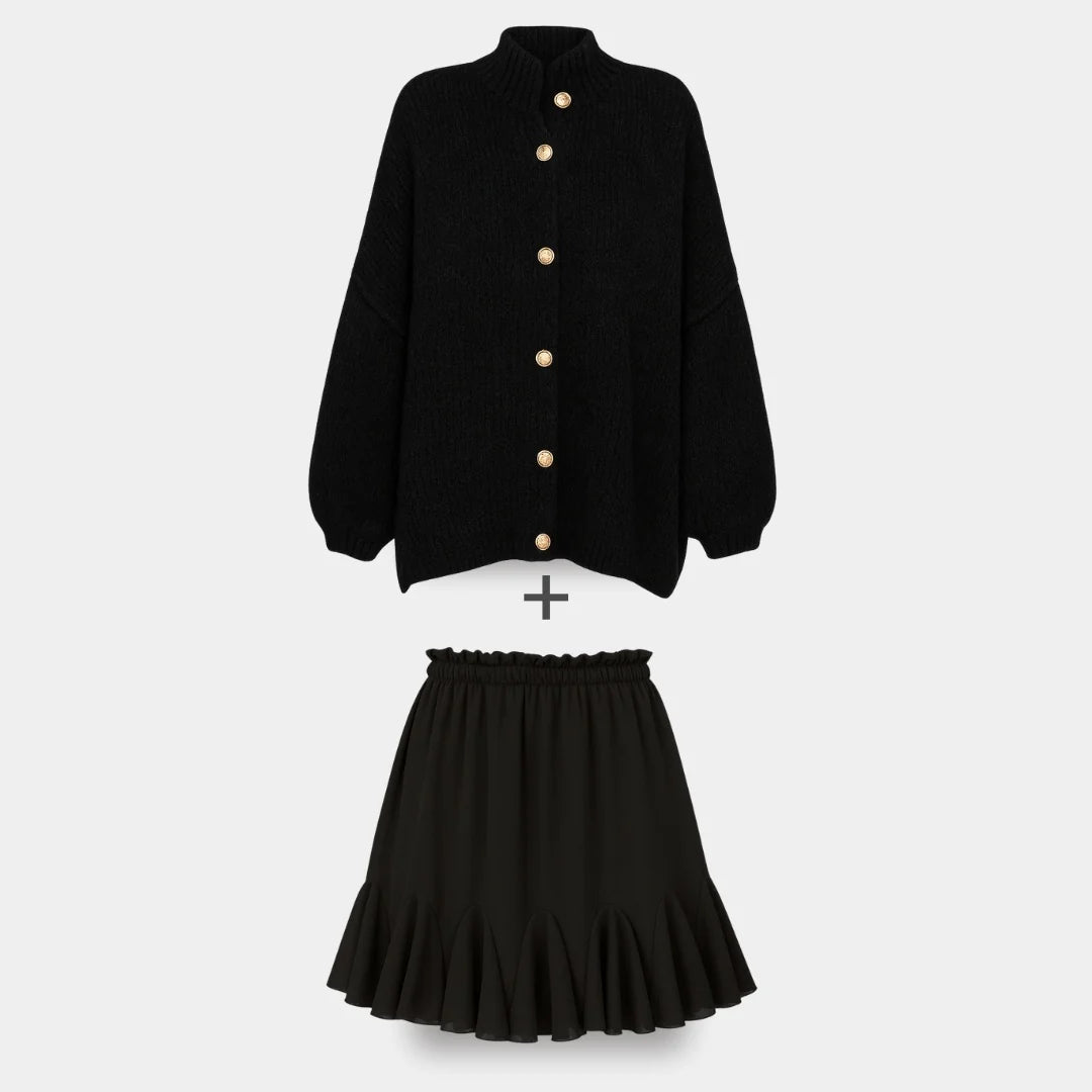 Ierobežota komplekta oversized kardigan CozyGlam & Rock Summer