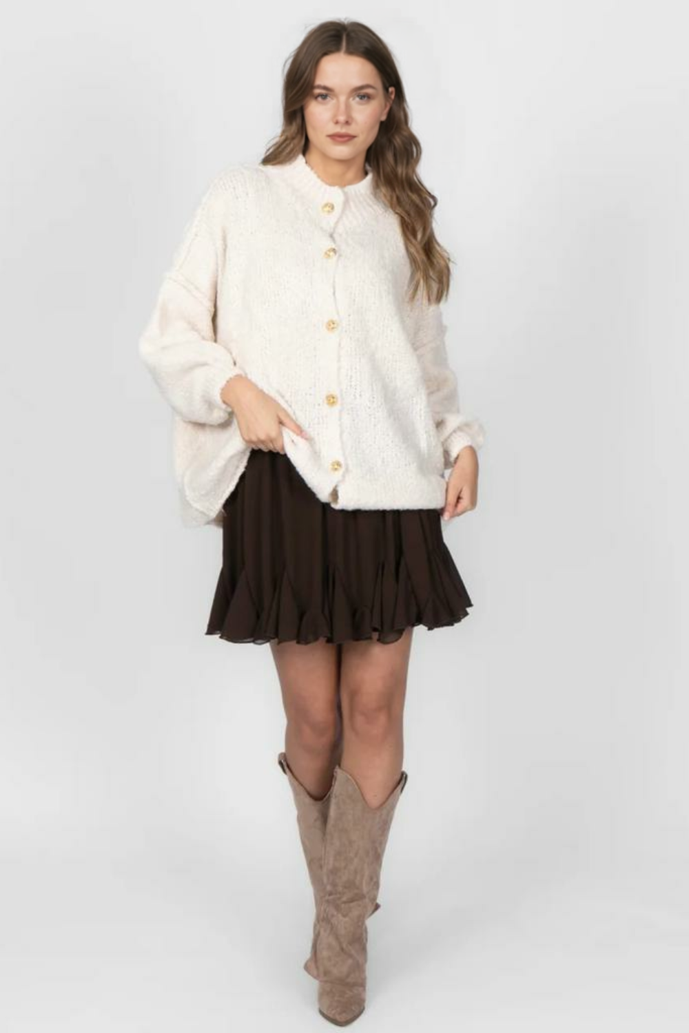 Cozy Glam Lielizmera Kardigan