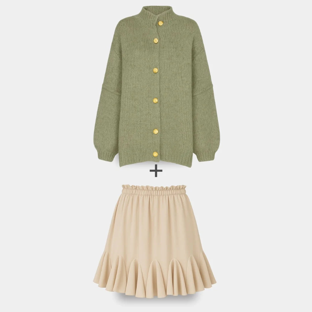 Ierobežota komplekta oversized kardigan CozyGlam & Rock Summer