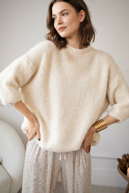 Baggy Babette Beige - Džemperis