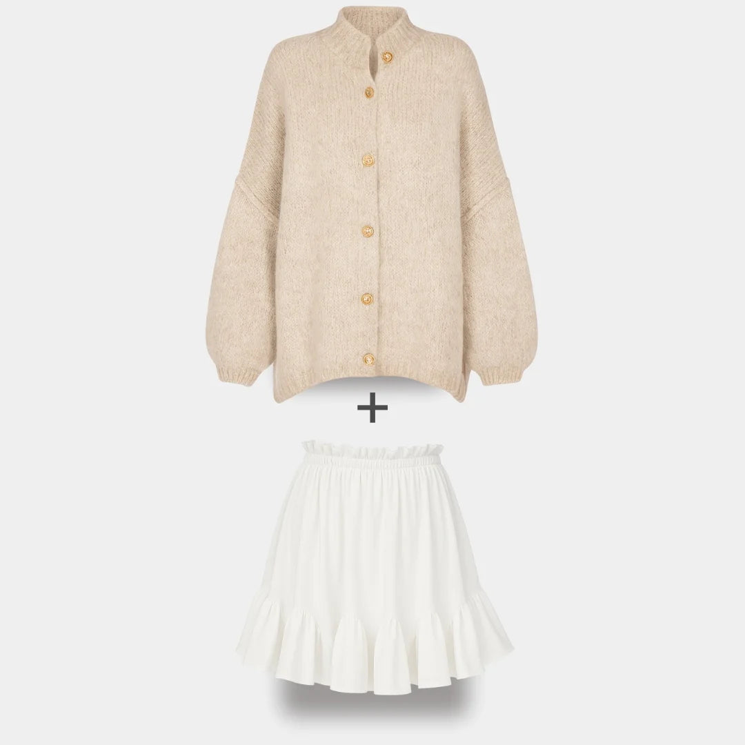 Ierobežota komplekta oversized kardigan CozyGlam & Rock Summer