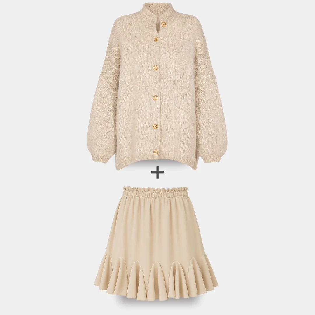 Ierobežota komplekta oversized kardigan CozyGlam & Rock Summer