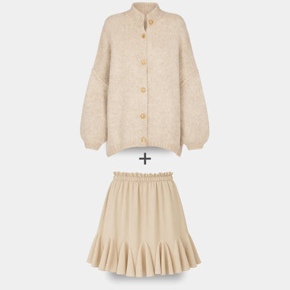 Ierobežota komplekta oversized kardigan CozyGlam & Rock Summer