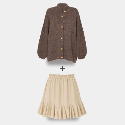 Ierobežota komplekta oversized kardigan CozyGlam & Rock Summer