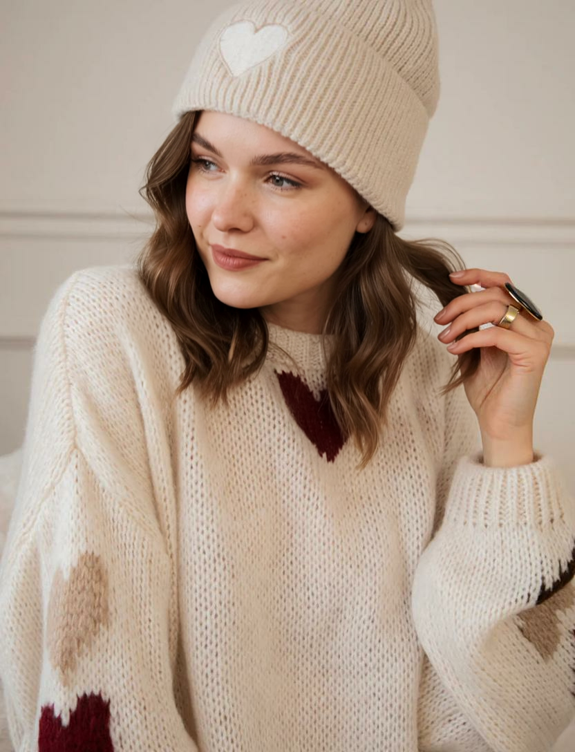 Heart Melter Beige - Cepure