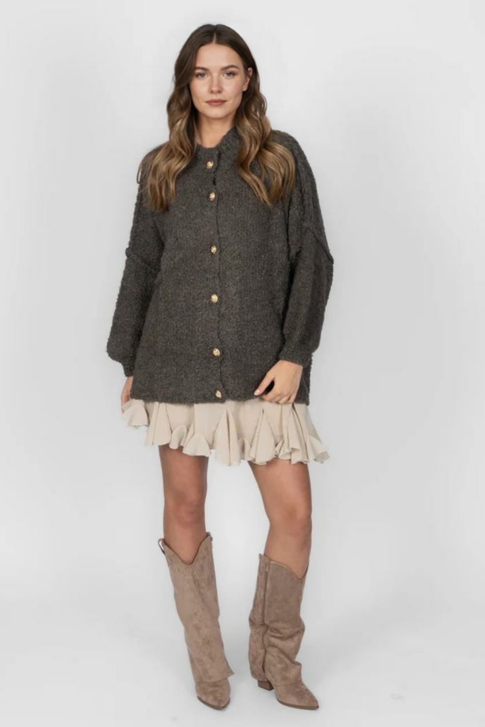 Cozy Glam Lielizmera Kardigan