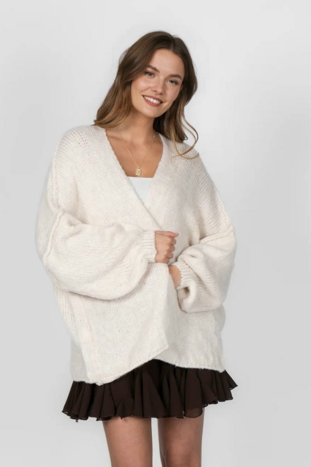 Ikdienas lielizmēra kardigans