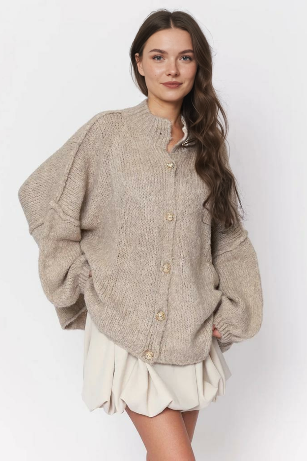 Lielgabarīta kardigans CozyGlam