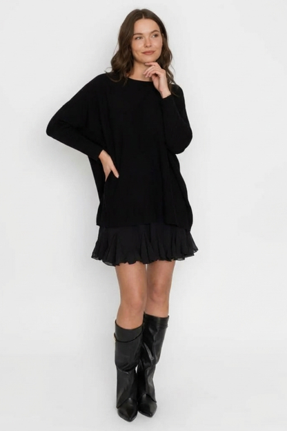 Liela izmēra, mājīgs džemperis