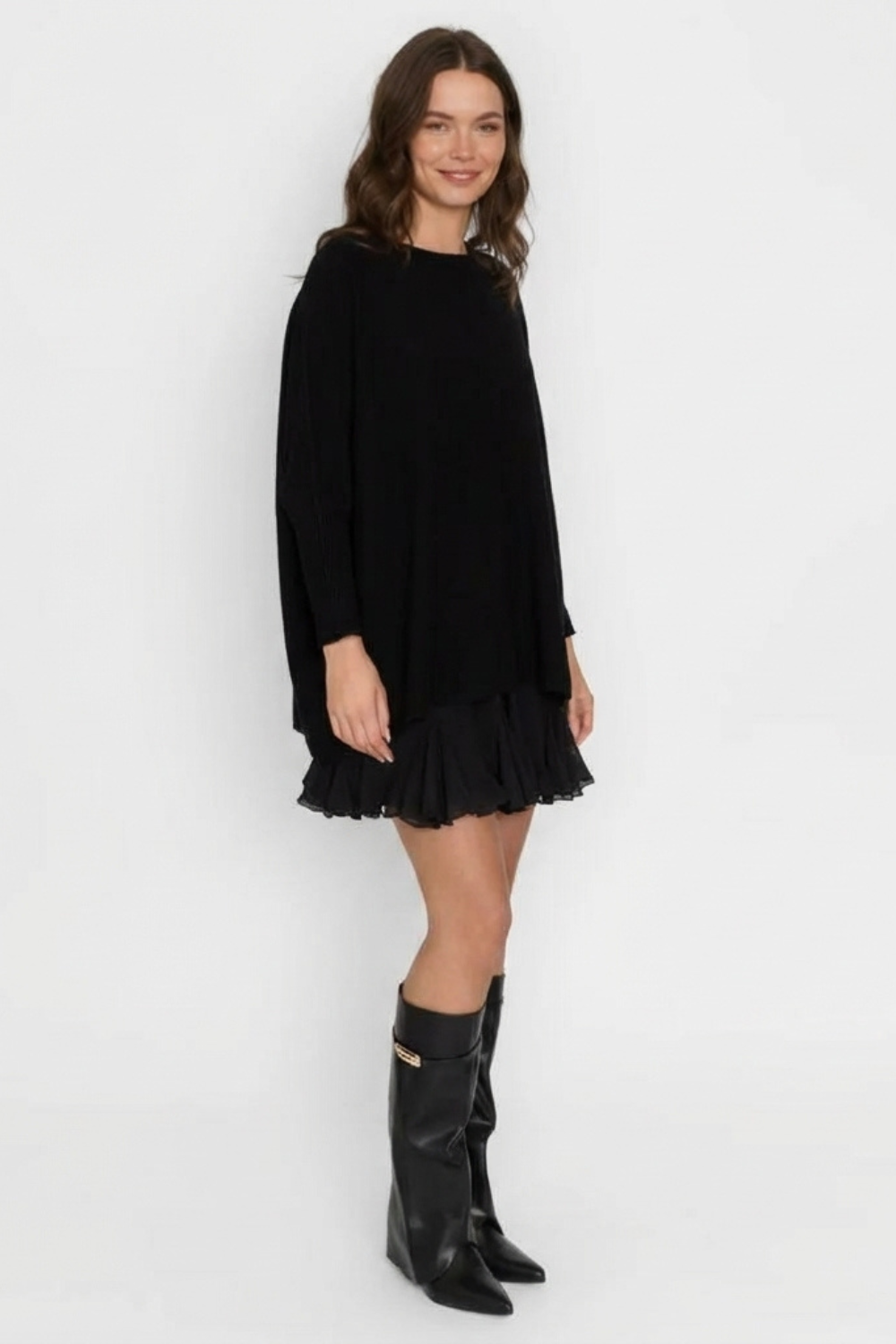 Liela izmēra, mājīgs džemperis