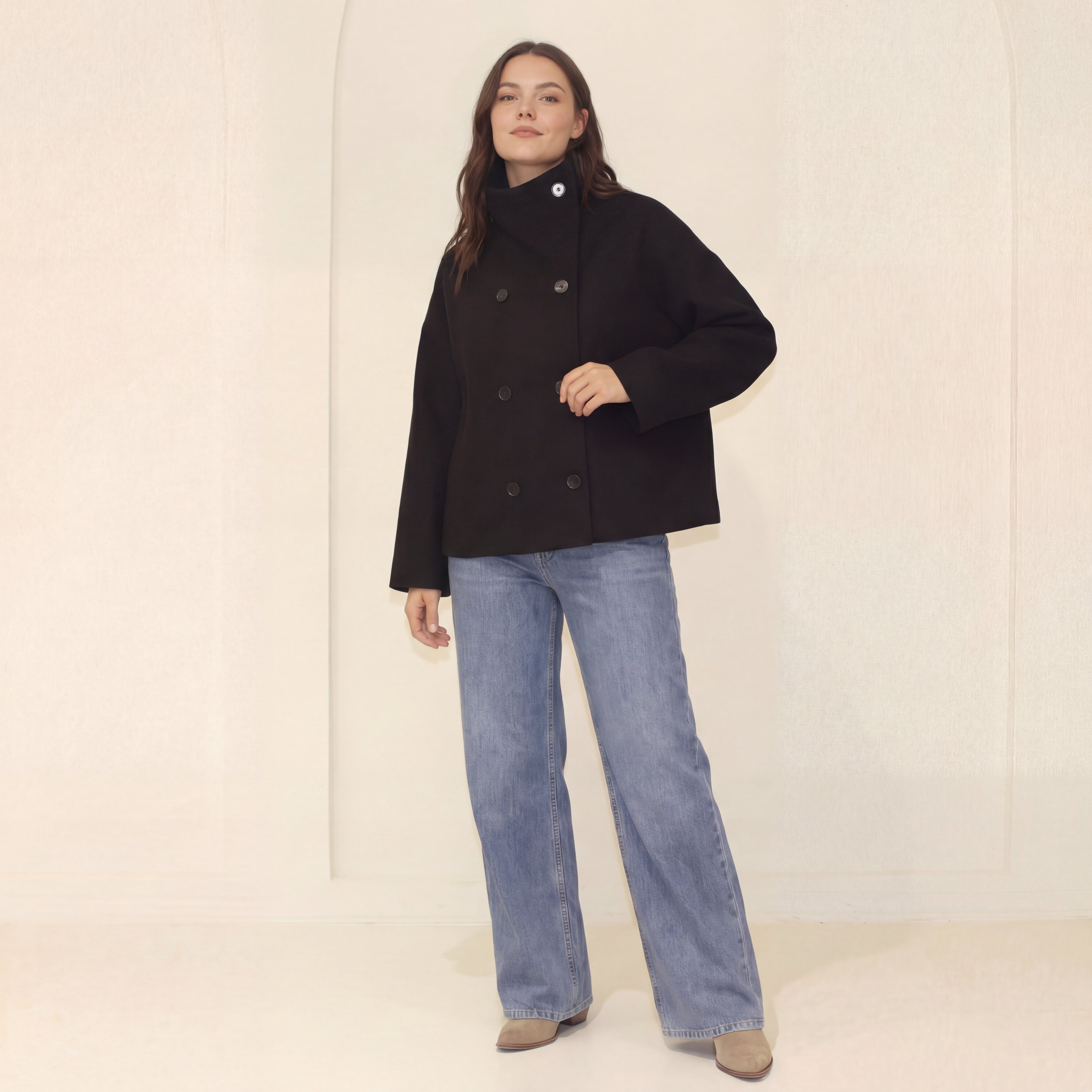 Clarissa jaka ar stāvapkakli