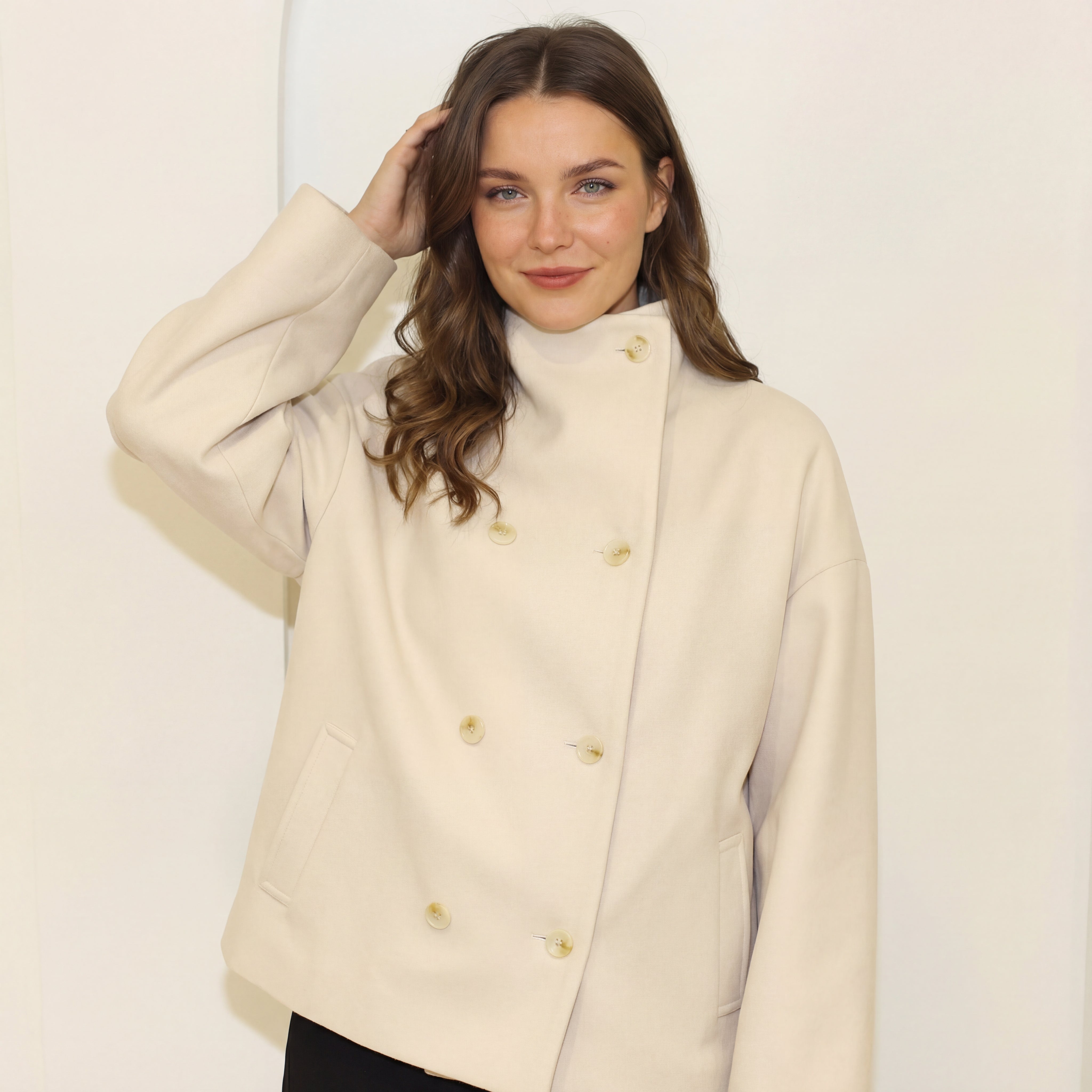 Clarissa jaka ar stāvapkakli