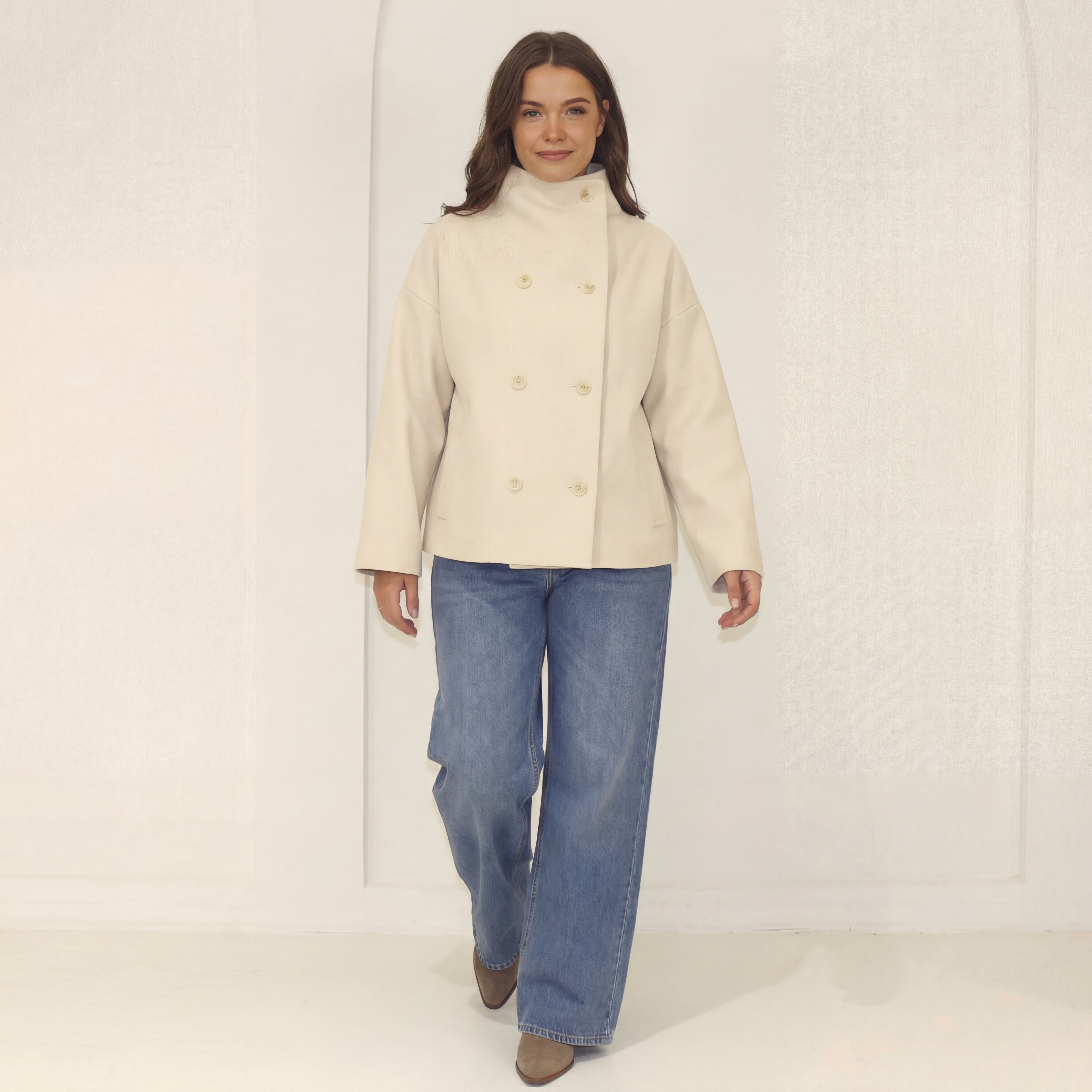 Clarissa jaka ar stāvapkakli