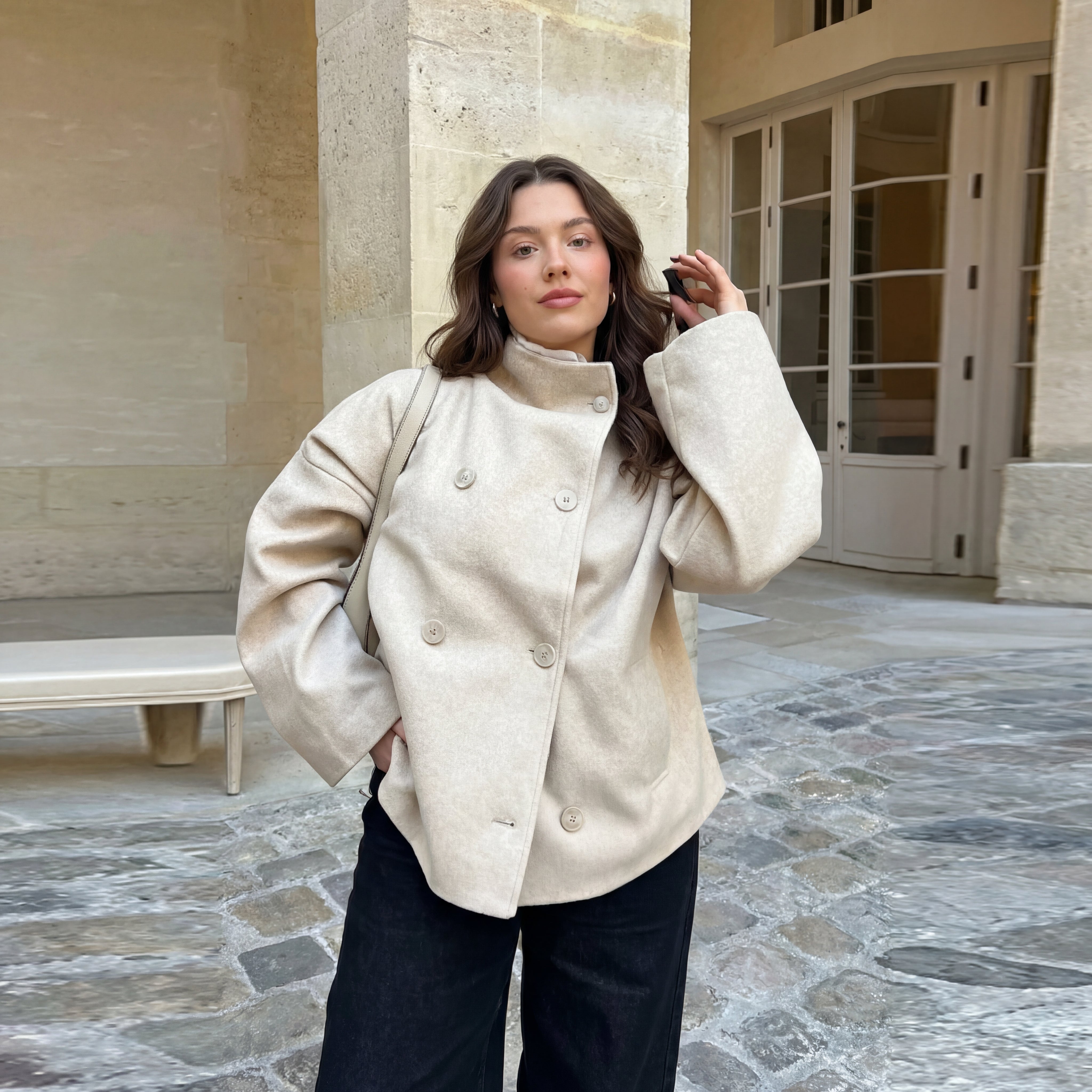 Clarissa jaka ar stāvapkakli