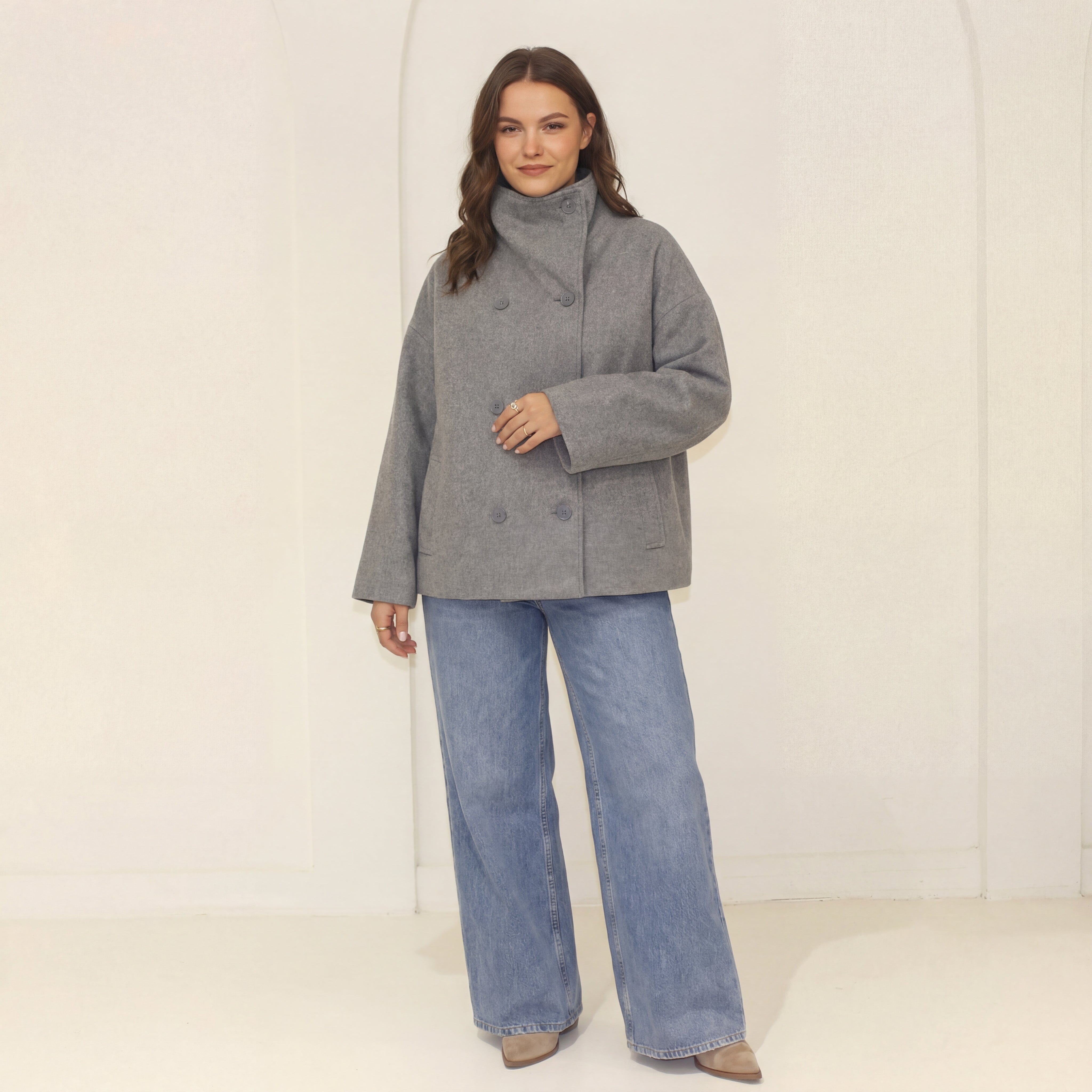 Clarissa jaka ar stāvapkakli