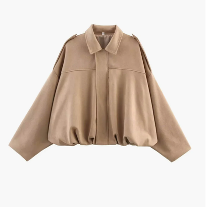 Lara zamšādas bomberjaka