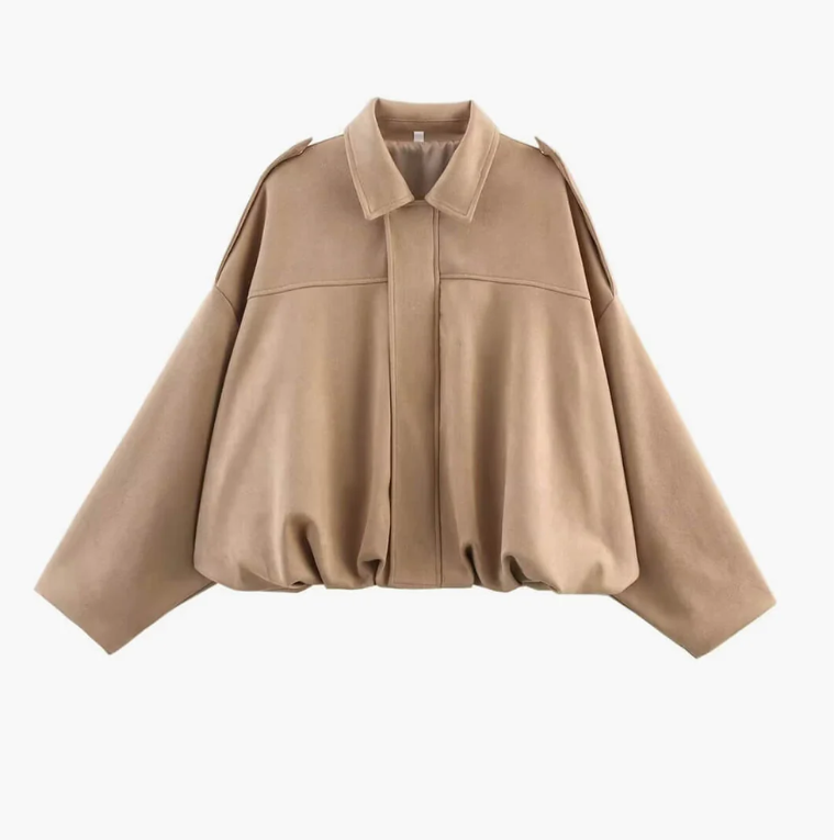 Lara zamšādas bomberjaka